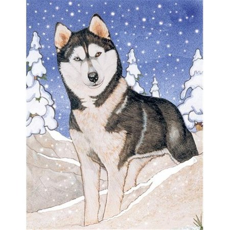 PIPSQUEAK PRODUCTIONS Pipsqueak Productions C927 Holiday Boxed Cards- Siberian Husky C927